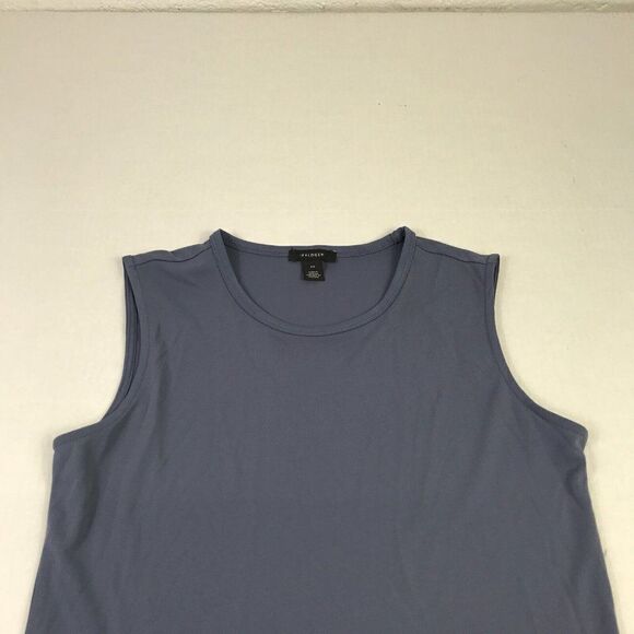 Halogen Womens Peplum Tank Top Blue Lightweight Shirt Scoop Neck Sleeveless XS - Picture 3 of 11